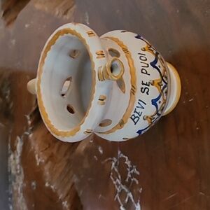 Vtg Amalfitana Hand Painted Pottery BEVI SE PUOI